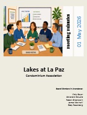  Board of Directors Organizational Meeting 