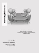 March 2019 - Board of Directors Meeting